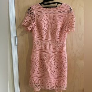 Light pink lace dress